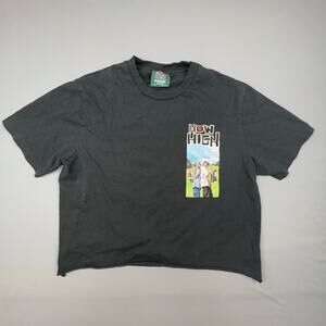 How High Shoe Palace Crop Tee Medium Black